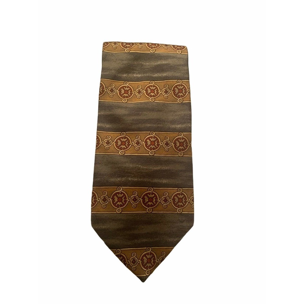 Etienne AIGNER Men's Olive Green Neck Tie 100% SILK Necktie